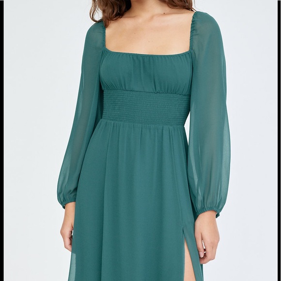👗Aritzia Wilfred Bella Slit Dress Suave Green small - Picture 4 of 12